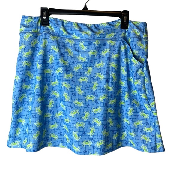 Southwind Apparel Pants - Southwind Apparel Skort Blue Crab Sea Beach Print XL